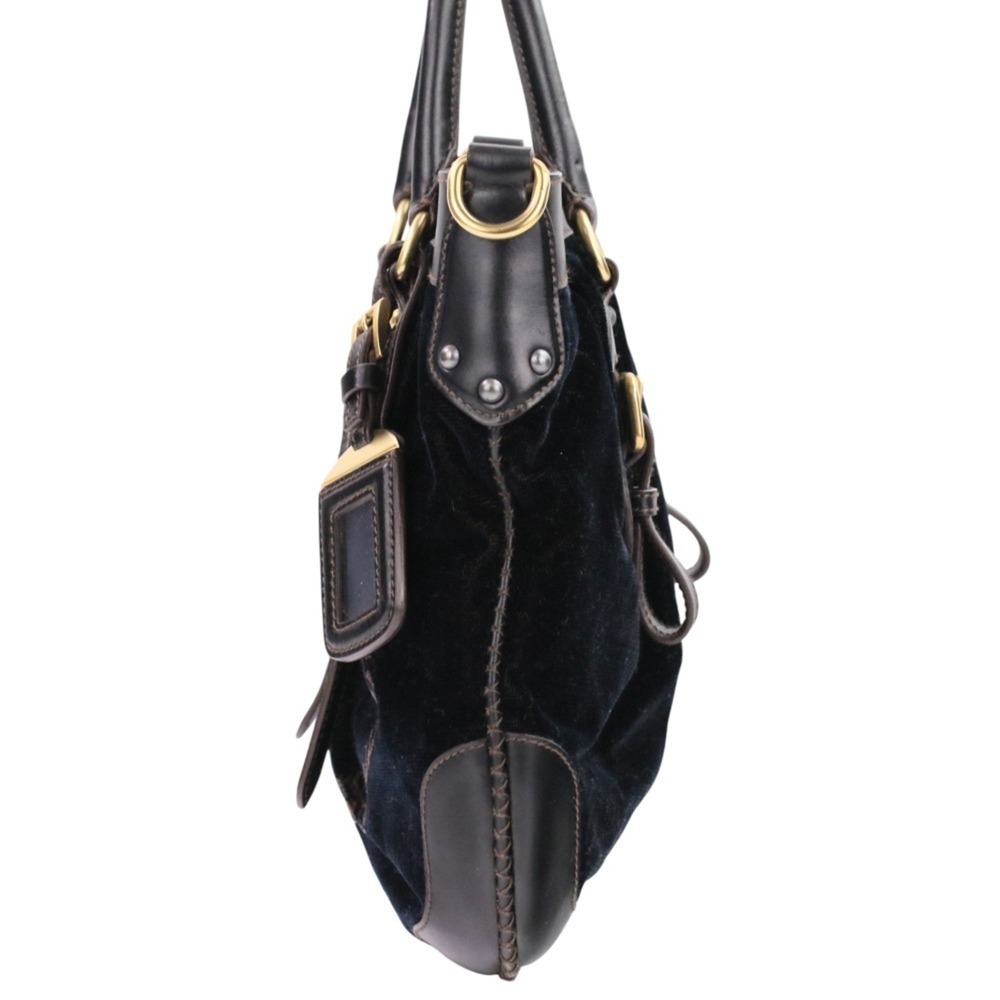 PRADA Brown Leather Shoulder Bag - Picture 3 of 15